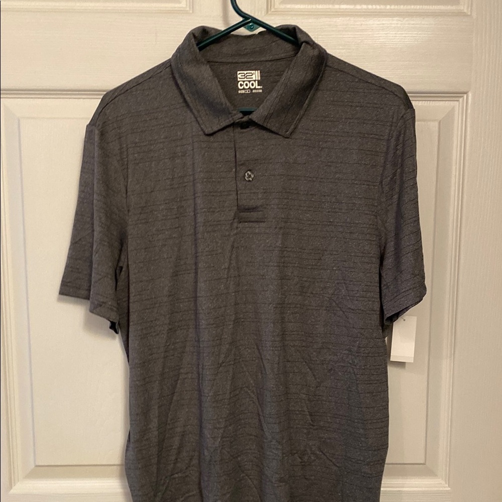 32 Degrees Gray Polo Shirt  Casual Large